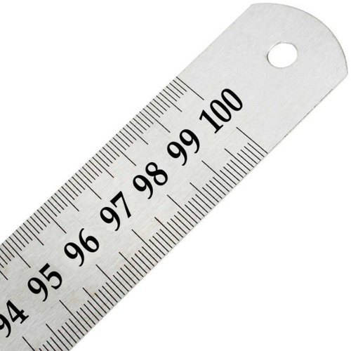  סרגל מתכת - 100 סיימ