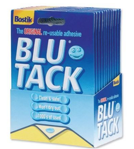  דבק בלוטק - דבק פלסטלינה Blue tack