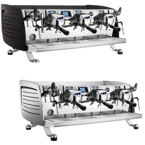 מכונת אספרסו מקצועית 3 ראשים שחור/לבן - Victoria Arduino Black Eagle Volumetric 3GR