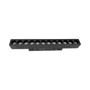 ספוט לד 12 נקודות שחור לפס צבירה מגנטי TIKTOK DOT22 12W אור ניטרלי Nisko