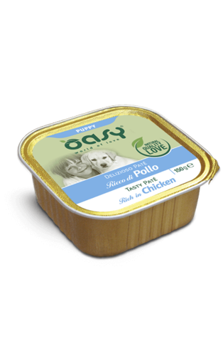 אואסי מעדן לכלב גור פטה עוף 150 גרם