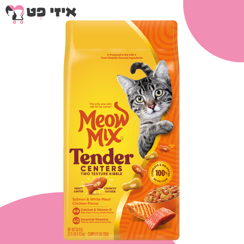מיאו מיקס טנדרס סלמון ועוף לחתולים בכל שלבי החיים 6.12 ק