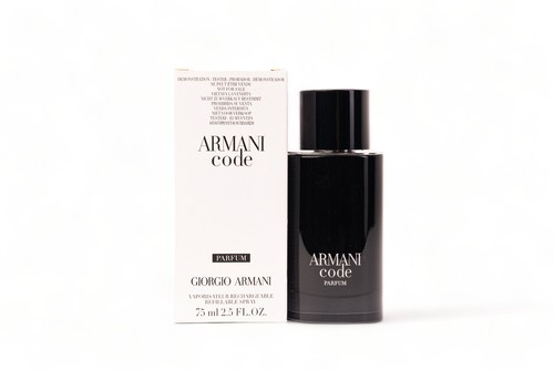 בושם לגבר ארמאני קוד טסטר  GIORGIO ARMANI CODE 75 ML PARFUM TESTER