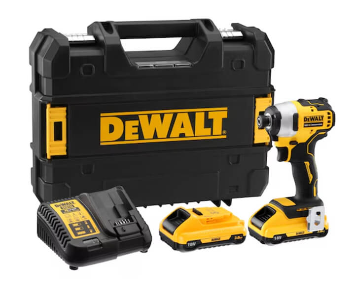 סט מברגת אימפקט 18V דגם DCF809L2T דיוולט Dewalt
