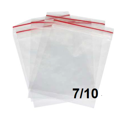 שקיות פס סגור 7/10 ס"מ
