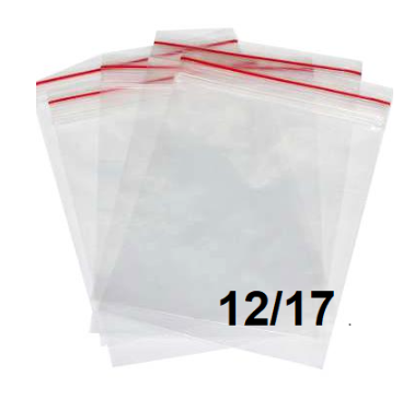 שקיות פס סגור 12/17 ס"מ