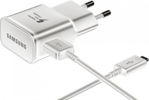 סט טעינה מקורי סמסונג לבן Samsung Charger USB15W+USB To C Cable
