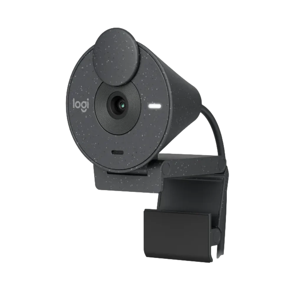 מצלמת רשת בצבע גרפיט Logitech 960-001436 BRIO 300 WebCam