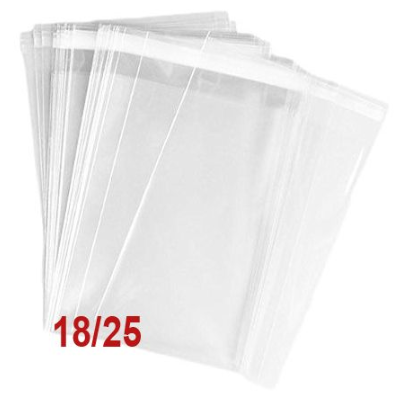 100 שקיות צלופן 18/25 ס"מ