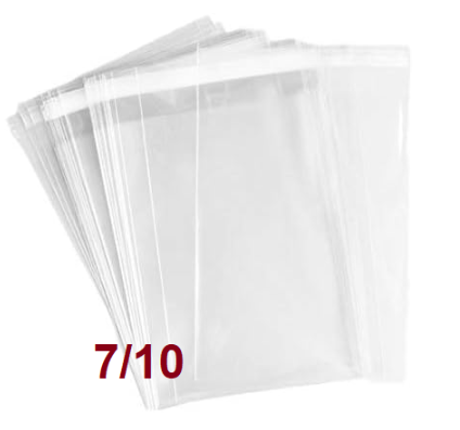  100 שקיות צלופן 7/10 ס"מ