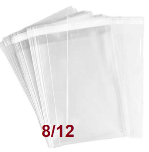  100 שקיות צלופן 8/12 ס