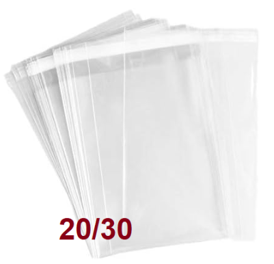 100 שקיות צלופן 20/30 ס"מ