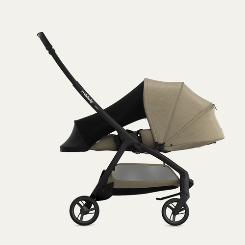 עגלת תינוק אירון Aeron צבע שחור ידית חומה Black