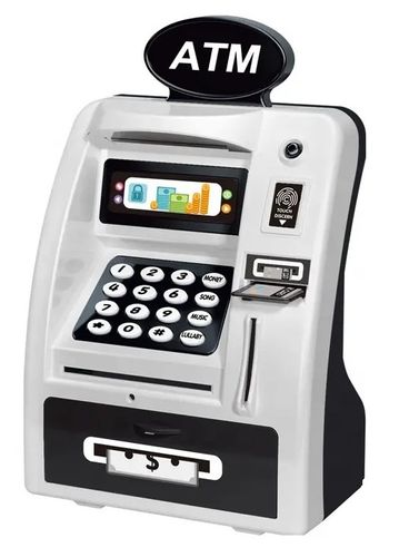 כספת חשמלית בדמות כספומט עם 'טביעת אצבע' וקוד סודי (מגוון צבעים)