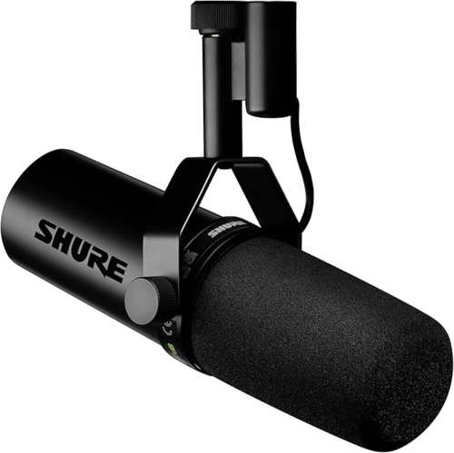 מיקרופון דינמי לשידור והקלטה פודקאסט – SHURE SM7B dB