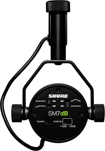 מיקרופון דינמי לשידור והקלטה פודקאסט – SHURE SM7B dB
