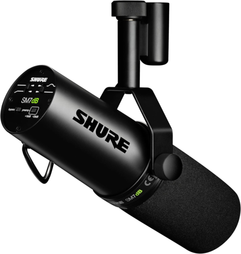 מיקרופון דינמי לשידור והקלטה פודקאסט – SHURE SM7B dB