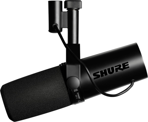 מיקרופון דינמי לשידור והקלטה פודקאסט – SHURE SM7B dB