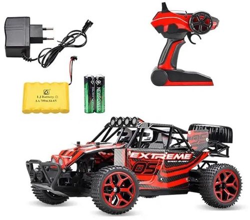מכונית באגי 4X4 עם שלט רחוק וסוללה נטענת (מגוון צבעים)