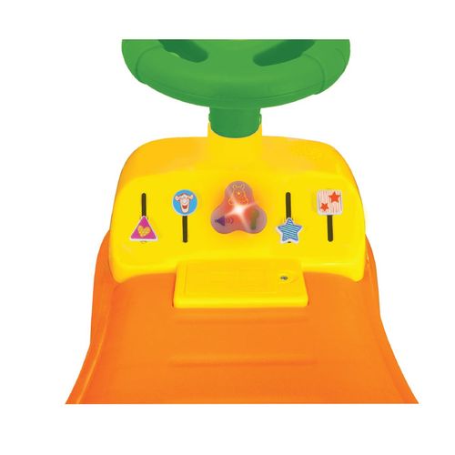 בימבה 3 ב 1 עם מוט דחיפה ומעקה בטיחות פו הדוב