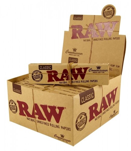 ניירות גלגול RAW קינג סייז קלאסי – פאקט 24 יחידות