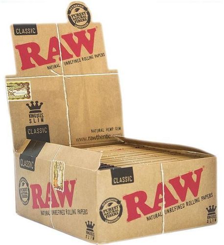 ניירות גלגול RAW קינג סייז קלאסי – פאקט 50 יחידות