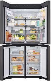 מקרר 4 דלתות מקפיא תחתון MoodUP | InstaView | צבע דלתות משתנה LED | מבית LG דגם GMV960NNME