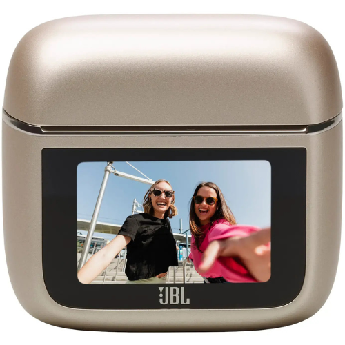אוזניות אלחוטיות עם כיסוי חכם צבע שמפניה JBL Tour Pro 3 TWS
