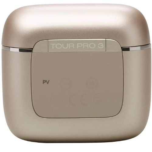 אוזניות אלחוטיות עם כיסוי חכם צבע שמפניה JBL Tour Pro 3 TWS
