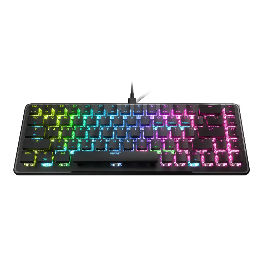 מקלדת גיימינג מכאנית מוארת Roccat Vulcan II Mini Linear Red Switch - בצבע שחור