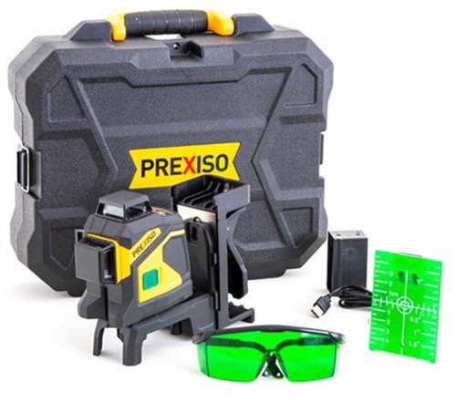 סט פלס לייזר ירוק 360 מעלות במזוודה  פרקסיסו PREXISO