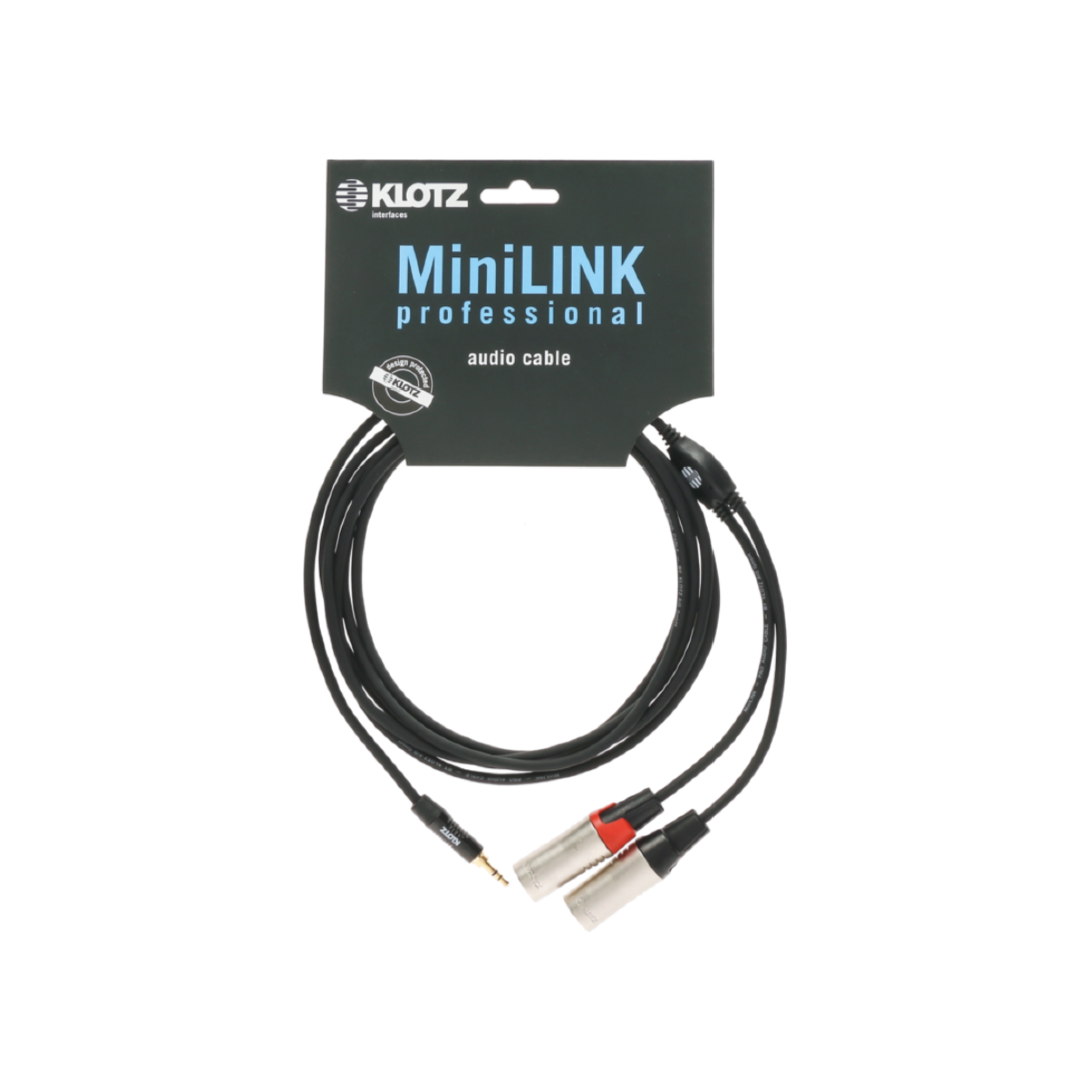 כבל PL 3.5 (aux) - 2 x XLR באורך 3 מ