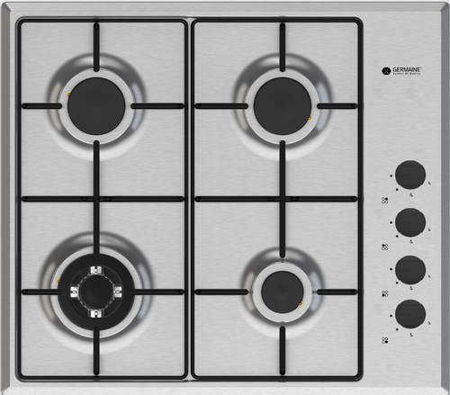 כיריים גז 4 להבות נירוסטה Germaine GER-HOB-4-ZONE-IX