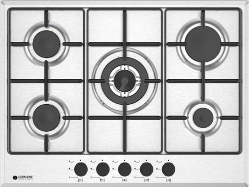 כיריים גז 5 להבות נירוסטה Germaine GER-HOB-4-ZONE-IX