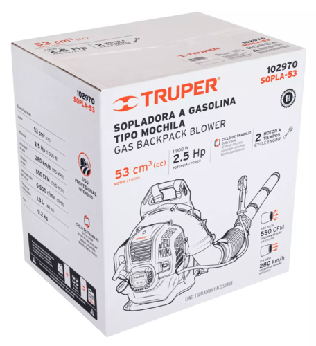 מפוח גב מקצועי  53 סמ''ק מקצועי 102970 TRUPER