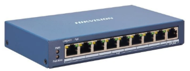  רכזת רשת הספק HUB HIKVISION 8PORT 10/100 POE 1*10/100RJ45 8 POE+ 110W  