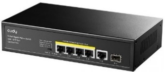 רכזת רשת HUB CUDY 5 PORT  1GIGA POE 120Wהספק WGS1005PTS1-IL 