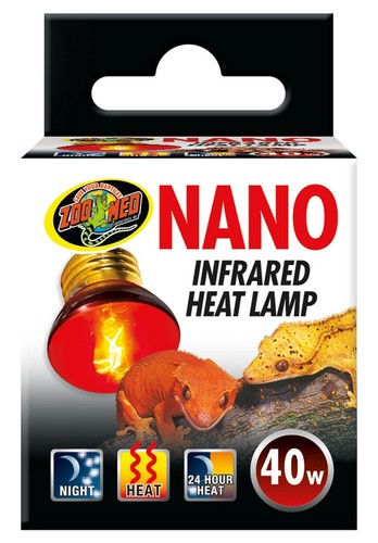 נורת נאנו אינפרה אדומה פטריה 40W לזוחלים