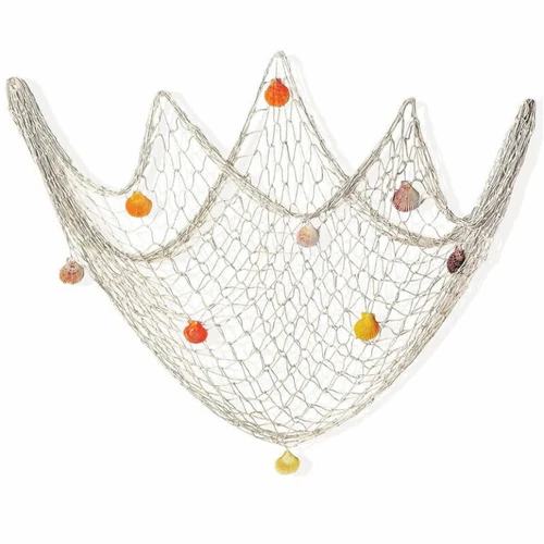 רשת דייגים כולל צדפים בצבע כחול Fishing Net