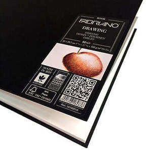 Drawing book 30x30 כריחה קשה וספירלה 160גר FABRIANO