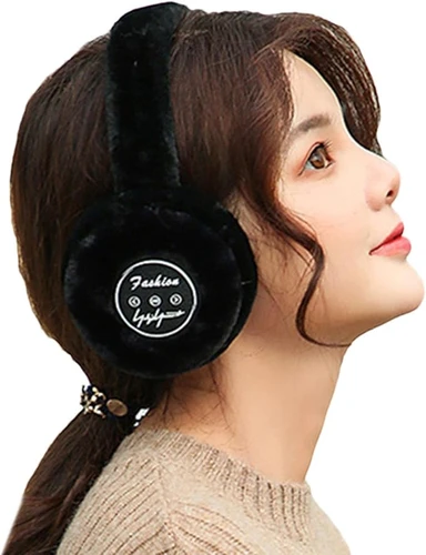 מחממי אזניים אוזניות בלוטוס Bluetooth Earmuffs - שחור