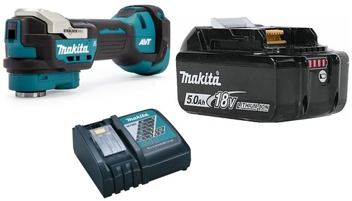 מולטיטול 18V נטען BL כולל סוללה 5.0 אמפר ומטען MAKITA DTM52 מקיטה