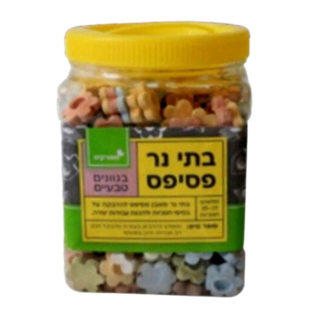 בתי נר פסיפס בגוונים טבעיים , דגם פרחים (מתאים לכ-35 חנוכיות)