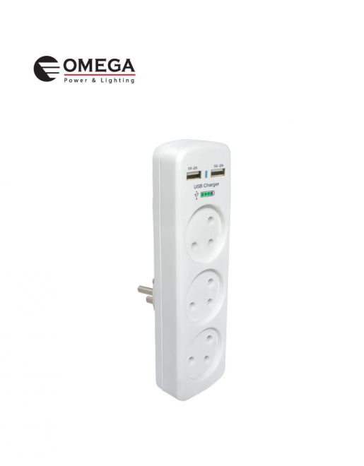 מפצל T3 אנכי + OMEGA QGT3VR-2A USB