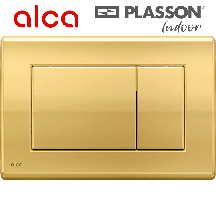 לחצן ניאגרה סמויה | זהב מבריק | אלקה ALCA | דגם 270 | 50300029