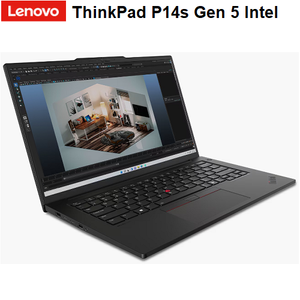 מחשב נייד Lenovo ThinkPad P14s Gen5 14.5"-3K-U7-32GB-1TB-RTX500-W11p