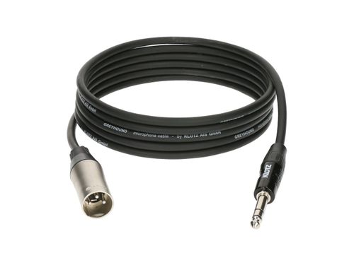 כבל מוניטור  PL TRS (Balanced) - XLR Male באורך 3 מ'
