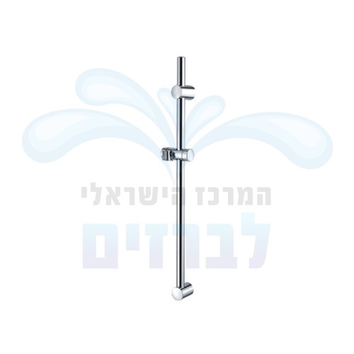 מוט מקלחת מתכוונן + מאחז חמת 801902 | כרום ניקל