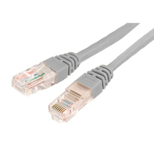 כבל רשת CAT6 באורך 1 מטר עם מחברי RJ45 ו-8 גידים מסוככים למהירויות גיגה-ביט