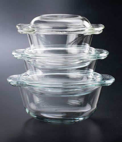 סט 3 סירי זכוכית OVEN TO TABLE
